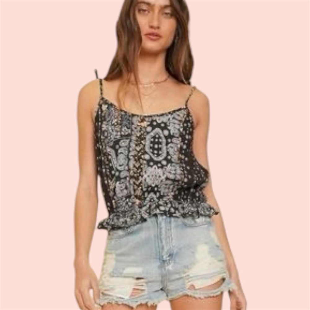 Hem & Thread Ruffle Tank Top